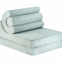 New Chauffeuse Flipster Peppermint Green velours côtelé Fauteuil / Pouf