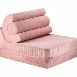 Wigiwama Chauffeuse Flipster Pink Mouse velours côtelé