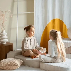 Hot Chauffeuse Marshmallow velours côtelé Fauteuil / Pouf