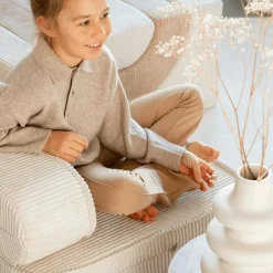 Hot Chauffeuse Marshmallow velours côtelé Fauteuil / Pouf