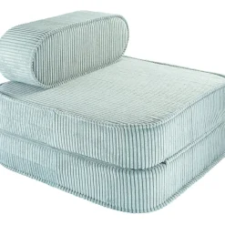 Online Chauffeuse Peppermint Green velours côtelé Fauteuil / Pouf