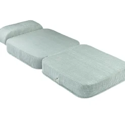 Online Chauffeuse Peppermint Green velours côtelé Fauteuil / Pouf