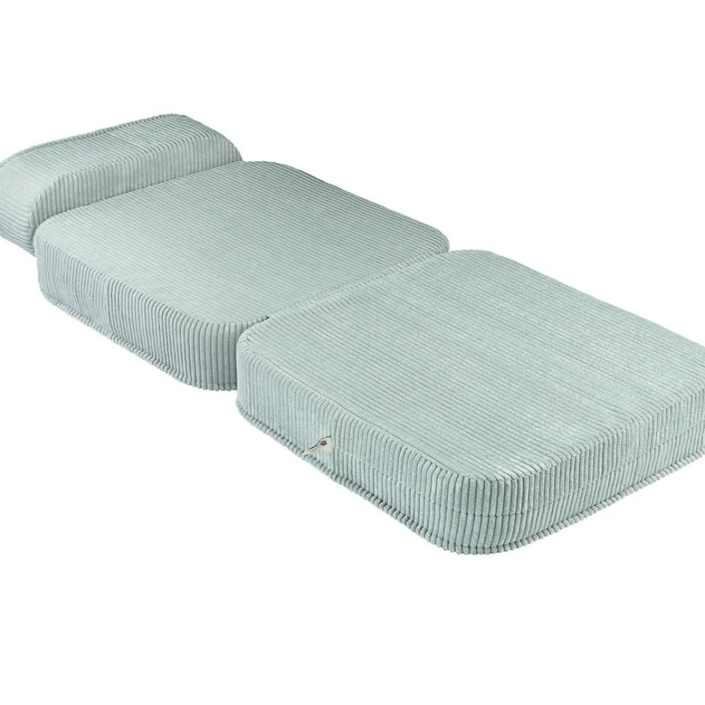 Online Chauffeuse Peppermint Green velours côtelé Fauteuil / Pouf