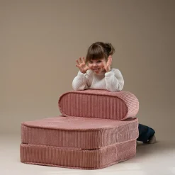 Wigiwama Chauffeuse Pink Mousse velours côtelé