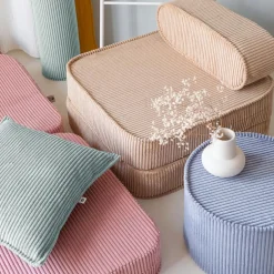 Wigiwama Chauffeuse Pink Mousse velours côtelé