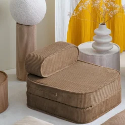 New Chauffeuse Toffee velours côtelé Fauteuil / Pouf