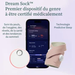 Owlet Chaussette connectée Dream Sock mint (0-18 mois) - Reconditionné