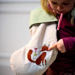 Sale Chaussette de Noël brodée Wonderful Winter Renard Chaussette De Noël