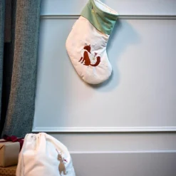 Sale Chaussette de Noël brodée Wonderful Winter Renard Chaussette De Noël