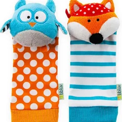 BBLUV Chaussettes d'éveil Duö hibou et renard