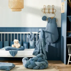 Online Chaussons avec ailes d'ange pierre bleue (0-6 mois) Chaussons