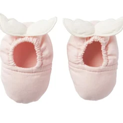 Discount Chaussons avec ailes d'ange blush et écru (0-6 mois) Chaussons