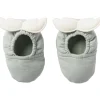 Online Chaussons avec ailes d'ange vert de gris et écru (0-6 mois) Chaussons