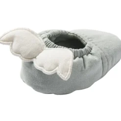 Online Chaussons avec ailes d'ange vert de gris et écru (0-6 mois) Chaussons