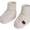 Discount Chaussons bébé en coton bio Melange warm linen (0-3 mois) Chaussons