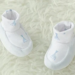 New Chaussons en coton bleus Sophie la girafe (1-3 mois) Chaussons