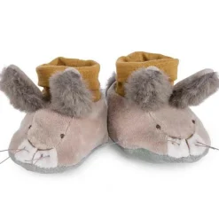 Moulin Roty Chaussons lapin Trois petits lapins (0-6 mois)