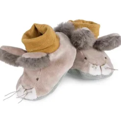 Moulin Roty Chaussons lapin Trois petits lapins (0-6 mois)