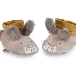 Moulin Roty Chaussons lapin Trois petits lapins (0-6 mois)