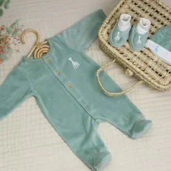 Trois Kilos Sept Chaussons Sophie la girafe Olive (1-3 mois)