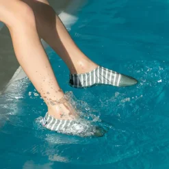 Les Pas Petits Chaussons tout-terrain Les Petits Mael Marinière (pointures 24-26)