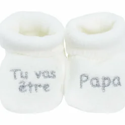 Discount Chaussons Tu vas être Papa (0-1 mois) Annonce De Grossesse