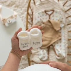 Discount Chaussons Tu vas être Papa (0-1 mois) Annonce De Grossesse