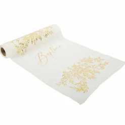 Arty Fêtes Factory Chemin de table Baptême Liseré Végétal