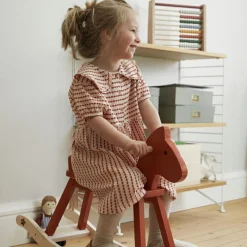 Kid's Concept Cheval à bascule rouge orangé Carl Larsson