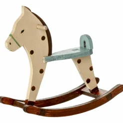 Maileg Cheval à bascule Souris à pois