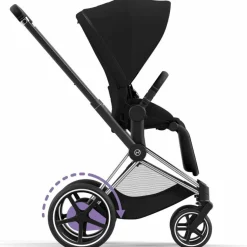 Hot Châssis e-Priam Chrome Black Poussette Citadine