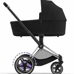 Hot Châssis e-Priam Chrome Black Poussette Citadine