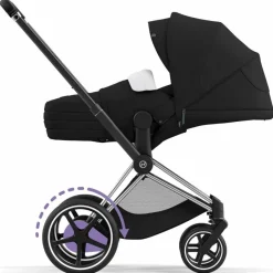 Hot Châssis e-Priam Chrome Black Poussette Citadine