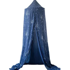 Trois Kilos Sept Ciel de lit bleu marine (260 cm)