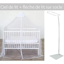 Clearance Ciel de lit moustiquaire + flèche sur socle pour lit Ciel De Lit / Flèche De Lit