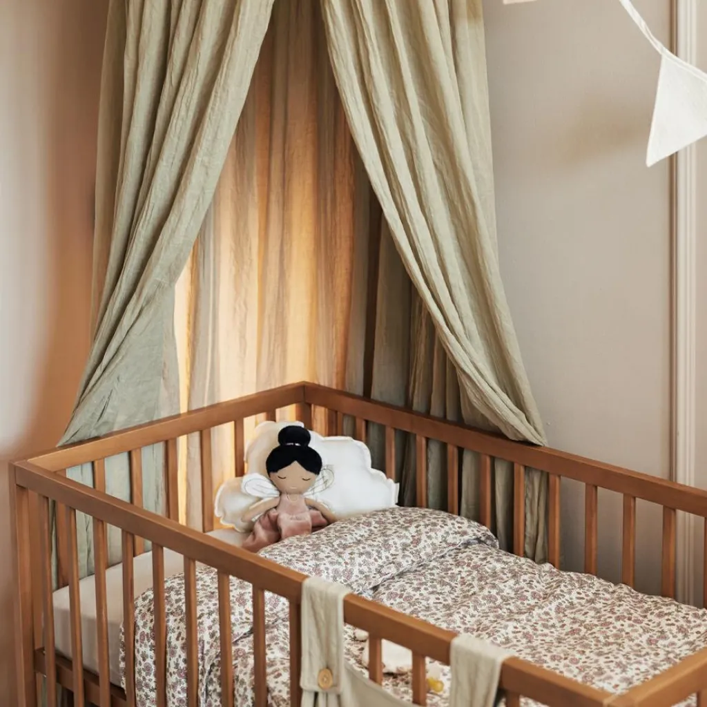 Jollein Ciel de lit vintage Olive Green (245 cm)