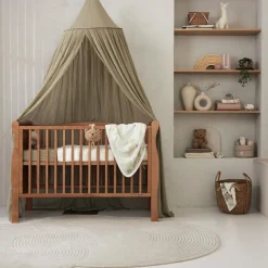 Jollein Ciel de lit vintage Olive Green (245 cm)