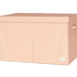 3 sprouts Coffre à jouets en tissu recyclé Uni argile