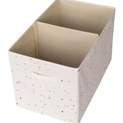 Clearance Coffre à jouets en tissu recyclé Terrazzo crème Coffre À Jouets