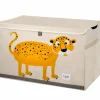 3 sprouts Coffre à jouets Léopard