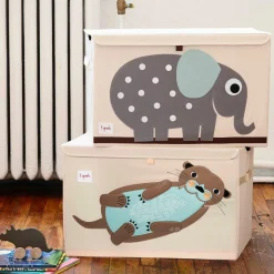 3 sprouts Coffre à jouets Loutre