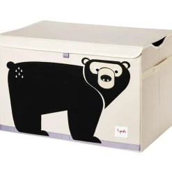 3 sprouts Coffre à jouets Ours