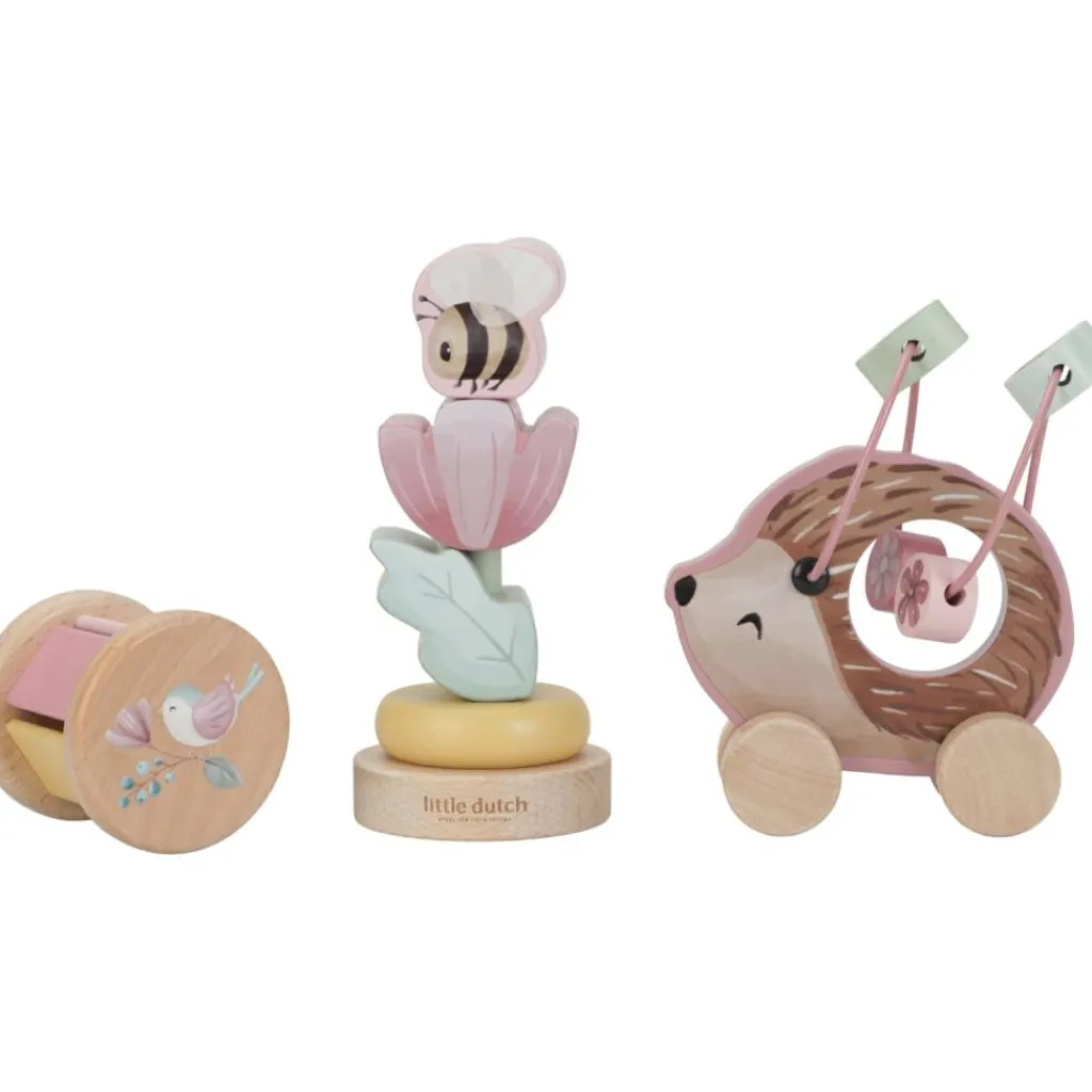 Hot Coffret 3 jeux d'éveil en bois FSC Fairy Garden Coffret Cadeau Naissance