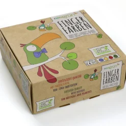 Neogrün Coffret Aki peinture aux doigts naturelle et vegan (assort. 4 pots)