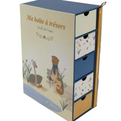 Discount Coffret boîte à trésors et journal de naissance Au fil de l'eau Coffret Souvenirs