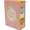 Domiva Coffret boîte à trésors et journal de naissance Happy