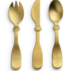 Elodie Details Coffret couverts Matt gold en inox (3 pièces)