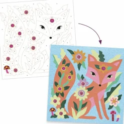 Best Coffret créatif Sables colorés phosphorescents Garden lights Activités Manuelles