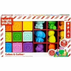 Bright Starts Coffret Cube et animaux (18 pièces)