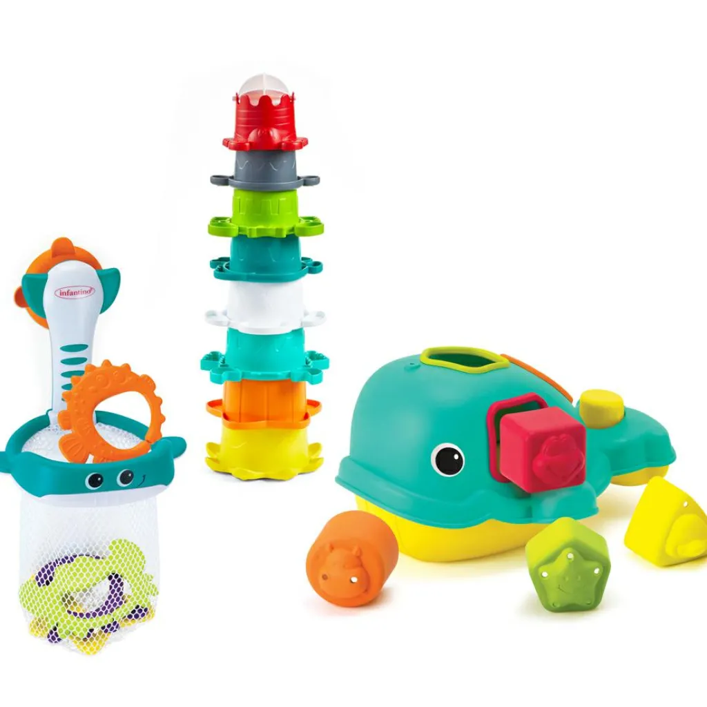 Infantino Coffret de bain Ocean Fun (17 pièces)